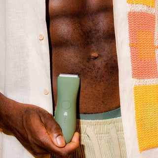 Meridian Trimmer Original Pubic & Body Hair Trimmer for Men & Women, Below-the-Belt Groomer, Ball Trimmer, Bikini Trimmer - Sage
