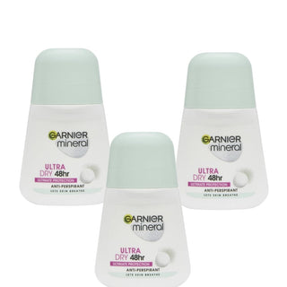 Garnier Mineral Ultra Dry Roll-On 50 ml / 1.7 fl oz 3 Pack