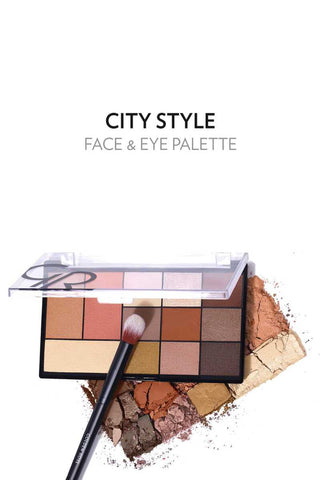 Golden Rose City Style Face and Eye Palette - 01 Warm Nude Chivela