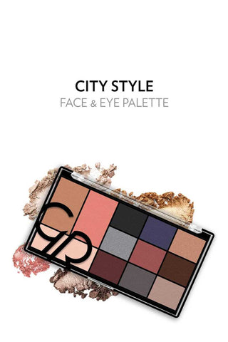Golden Rose City Style Face and Eye Palette - 02 Smokey Chivela