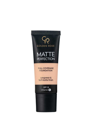 Golden Rose Matte Perfection Full Coverage Foundation 49g - Cool 01 - By Baano