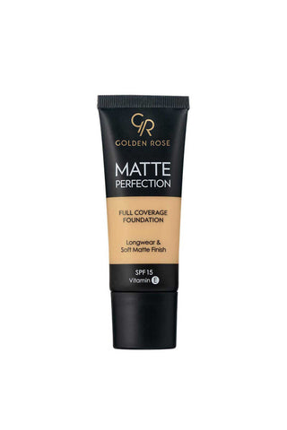 Golden Rose Matte Perfection Full Coverage Foundation 49g - Warm 07 - By Baano