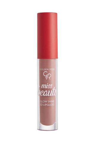 Golden Rose Miss Beauty Glow Shine 3D Lipgloss - 01 Nude Chic - By Baano