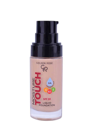 Golden Rose Moisture Touch Liquid Foundation SPF20 30ml - 102 - By Baano