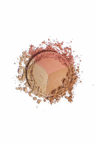 Golden Rose Nude Look Baked Trio Face Powder 60g - By Baano