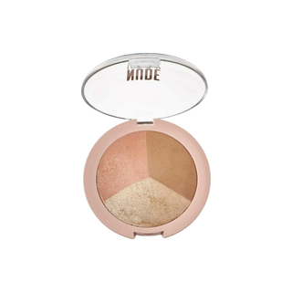 Golden Rose Nude Look Baked Trio Face Powder 60g - By Baano