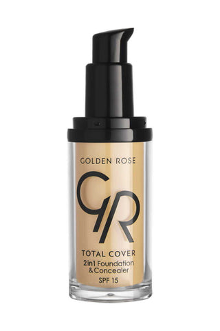 Golden Rose Total Cover 2 in 1 Foundation & Concealer - 03 Almond - By Baano