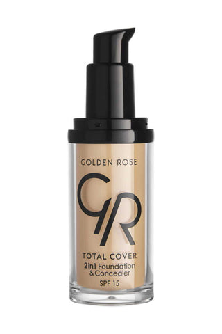 Golden Rose Total Cover 2 in 1 Foundation & Concealer - 05 Cool Sand - By Baano