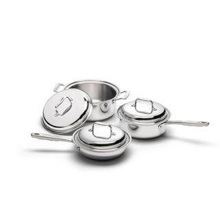 6 Piece Stainless Steel Cookware Set - By Baano