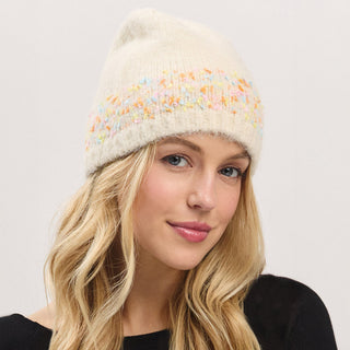 Confetti Solid Winter Beanie Hat