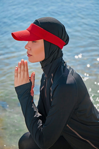 Lycra Black Burkini Modest Swimwear M2333 - By Baano
