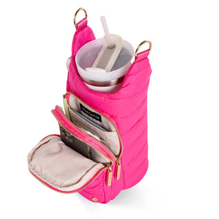 HydroBag® Handle™ - Bright Pink with Pink and Navy striped strap