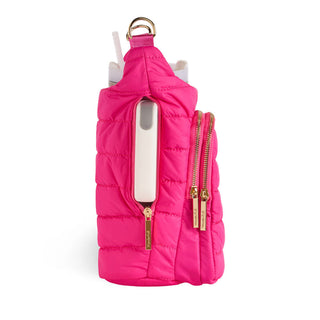 HydroBag® Handle™ - Bright Pink with Pink and Green Striped Strap