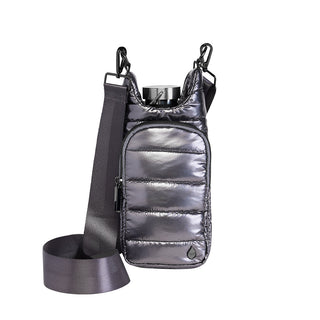 Pewter Glossy HydroBag® with Solid Strap