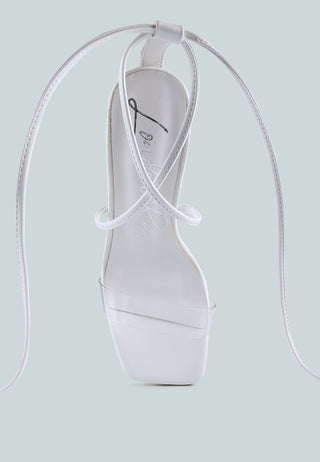 High Cult Strappy Tie-Up Block Heels