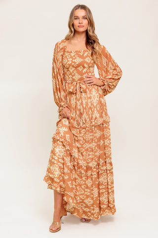 COSMOPOLITAN ELEGANCE WOVEN MAXI DRESS - By Baano
