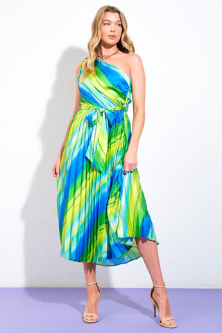 EXUBERANT ELEGANCE WOVEN MIDI DRESS - By Baano