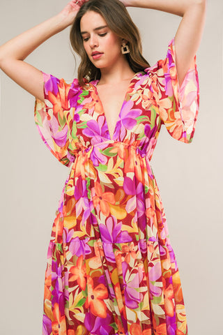 START LOOKING WOVEN MIDI DRESS - By Baano