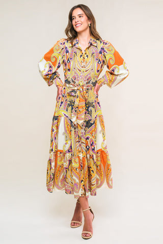 AESTHETIC POSE WOVEN MIDI DRESS - By Baano