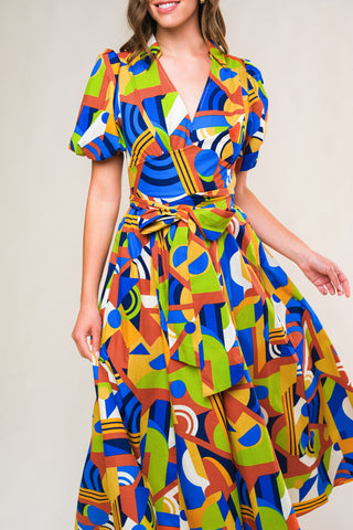 SATURDAY FEELINGS WOVEN MIDI DRESS - By Baano