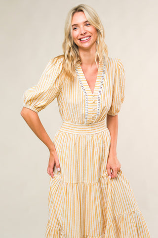 WITH THE GIRLS WOVEN MIDI DRESS - By Baano
