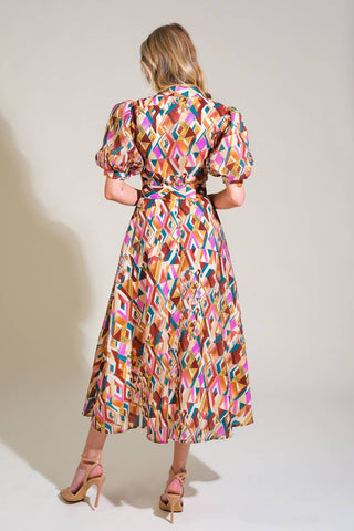 GARDEN HARMONY WOVEN MIDI DRESS - By Baano