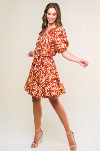 FLORA HARMONY WOVEN MINI DRESS - By Baano