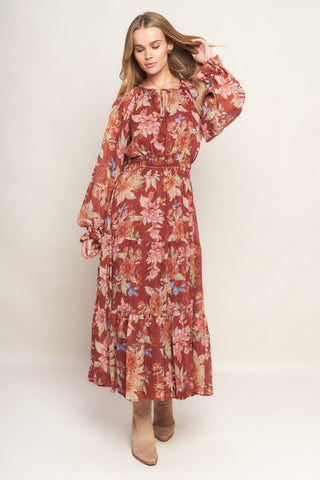 FOREST PARK WOVEN MIDI DRESS - By Baano