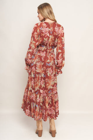 FOREST PARK WOVEN MIDI DRESS - By Baano