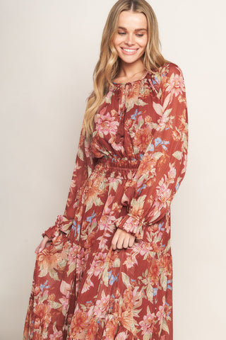 FOREST PARK WOVEN MIDI DRESS - By Baano