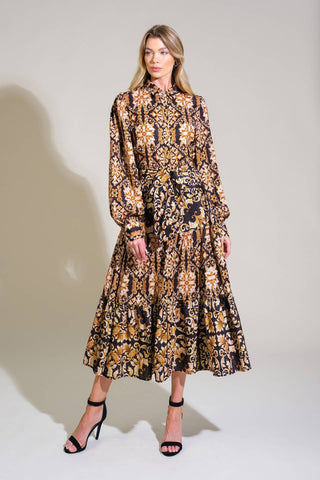 CELESTIAL BEAUTY WOVEN MIDI DRESS - By Baano