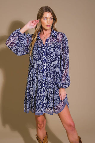 STICK TO THE PLAN WOVEN MINI DRESS - By Baano