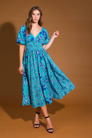 NEW CASTLE WOVEN MIDI DRESS - By Baano