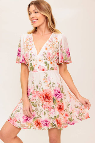 THE WORLD AWAITS LIGHT PINK WOVEN MINI DRESS - By Baano