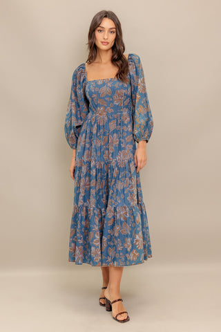 CIRCLE OF FRIENDS DENIM MIDI DRESS - By Baano