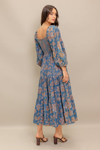 CIRCLE OF FRIENDS DENIM MIDI DRESS - By Baano