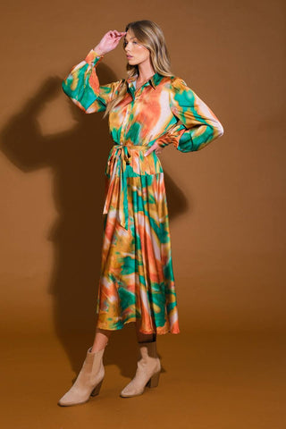 WANNA BE LOVED WOVEN MIDI DRESS - By Baano