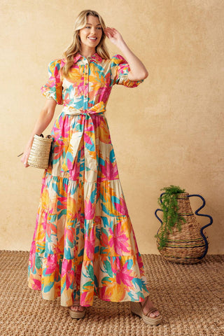 SWEET SOIREE WOVEN MIDI DRESS - By Baano