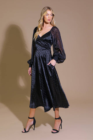 LUMINOUS VIBES WOVEN MIDI DRESS - By Baano