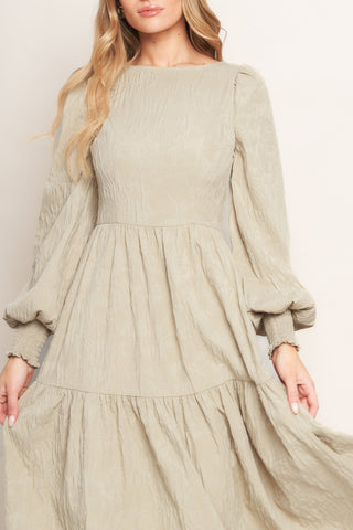 NEBULA NIGHTS WOVEN MIDI DRESS - By Baano