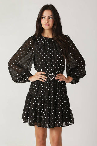 DANCING IN THE RAIN WOVEN MINI DRESS - By Baano