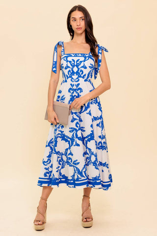 ADAIR PASSPORT TO THE SUN WOVEN MIDI DRESS - By Baano