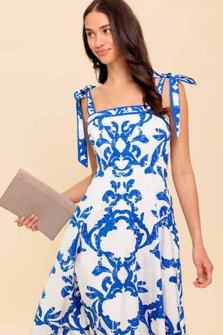 ADAIR PASSPORT TO THE SUN WOVEN MIDI DRESS - By Baano