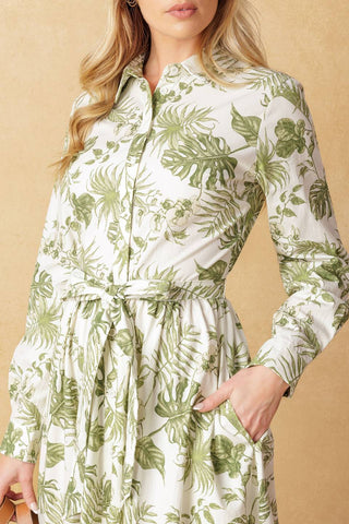 WANT YOU AROUND WOVEN MIDI DRESS - By Baano