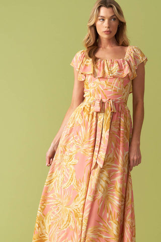 THE ART OF BALANCE WOVEN MIDI DRESS - By Baano