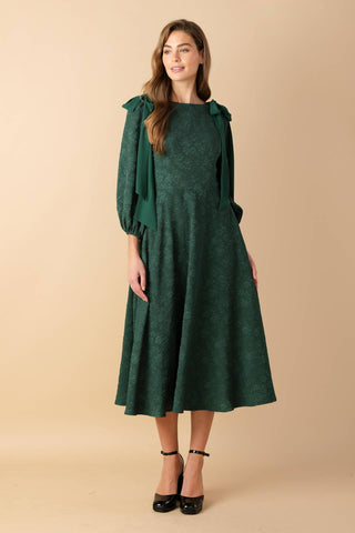 COSMIC REFLECTIONS WOVEN MIDI DRESS - By Baano