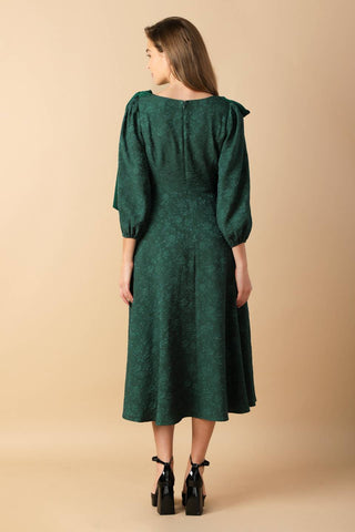 COSMIC REFLECTIONS WOVEN MIDI DRESS - By Baano