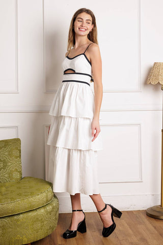 GO GETTER WOVEN MIDI DRESS - By Baano