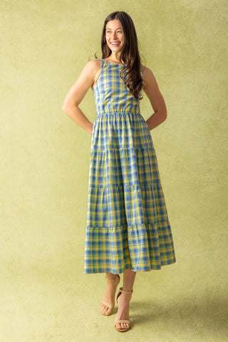 START ALL OVER WOVEN MIDI DRESS - By Baano