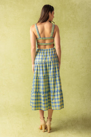 START ALL OVER WOVEN MIDI DRESS - By Baano